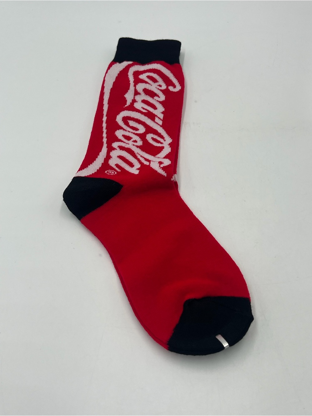 Coca Cola Red and Black Logo Crew Sock